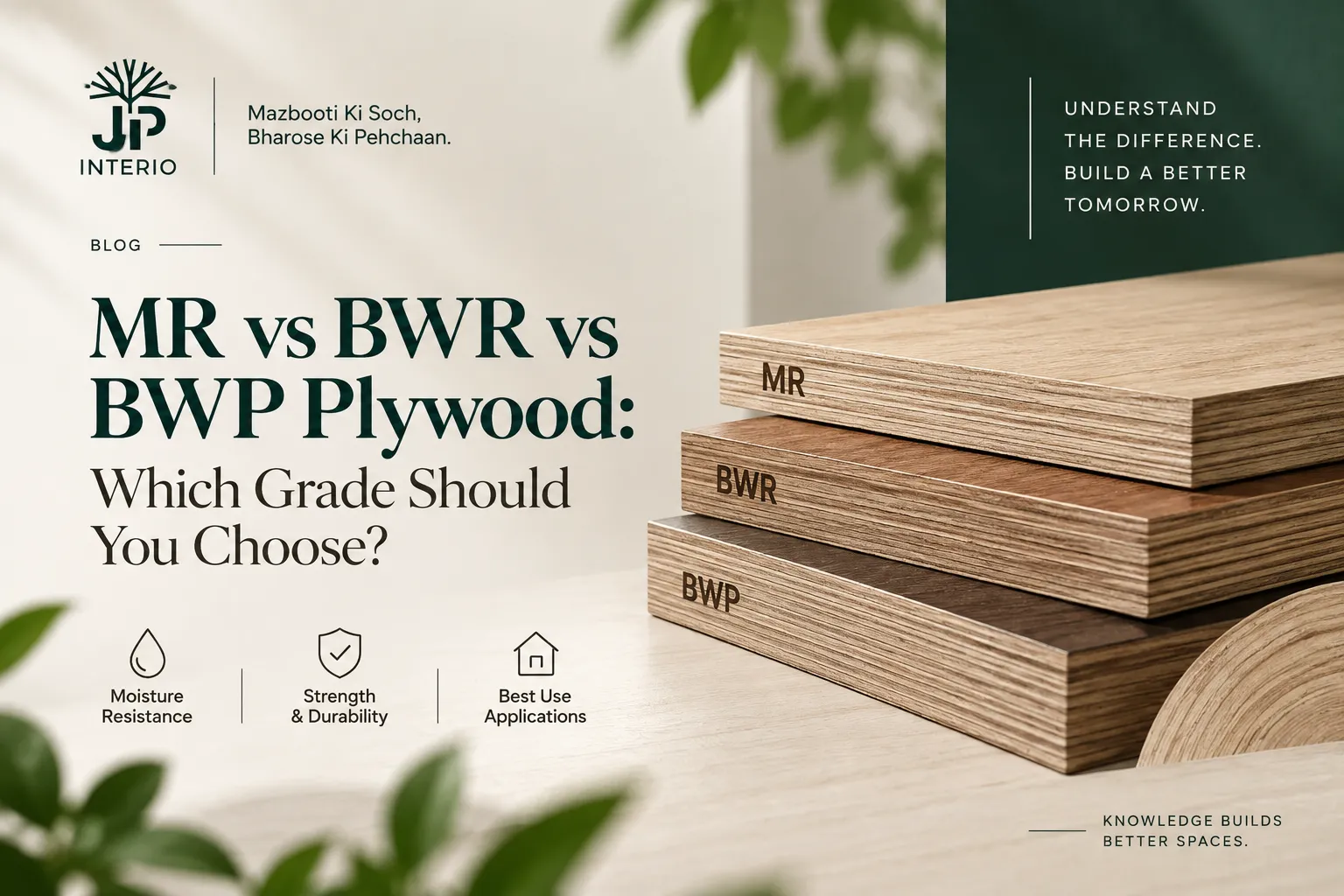 MR vs BWR vs BWP Plywood: Which Grade Should You Choose? 