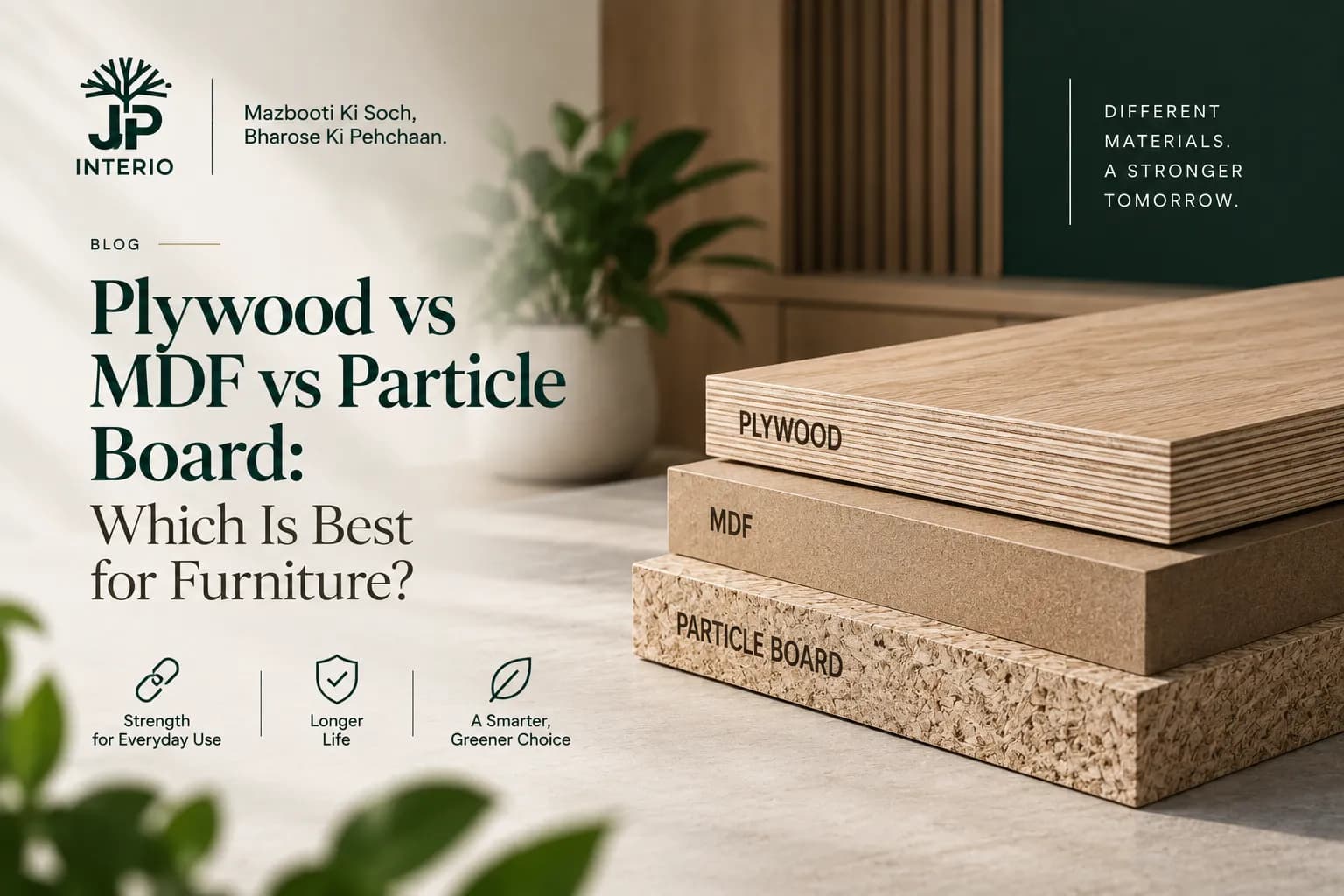 Plywood vs MDF vs Particle Board: Which Is Best for Furniture? 